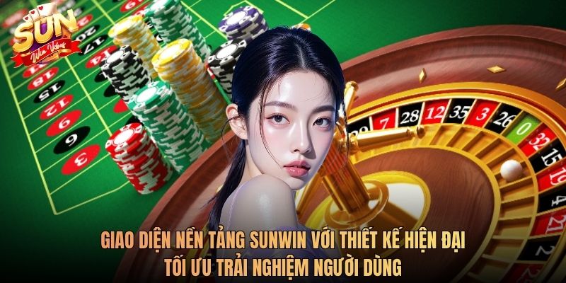 Giao diện nền tảng Sunwin với thiết kế hiện đại, tối ưu trải nghiệm người dùng